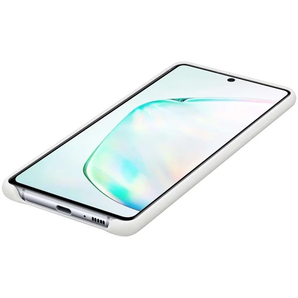 Galaxy S10 Lite ile Uyumlu Silikon Kılıf Beyaz EF-PG770TWEGWW - 5