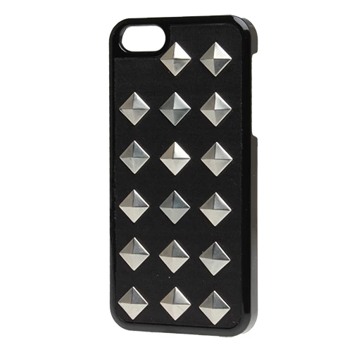 Benjamins iPhone SE/5S/5 ile Uyumlu Kılıf Gümüş Zımbalı Model 6 - 2