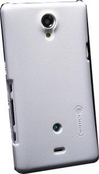 Nillkin Xperia T LT30p ile Uyumlu Sert Kauçuk Kılıf Beyaz - 3
