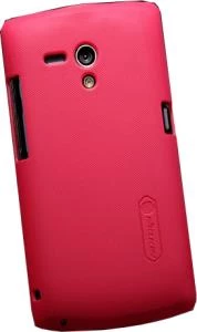 Nillkin Xperia Neo L ile Uyumlu Sert Kauçuk Kılıf Kırmızı Renk - 1