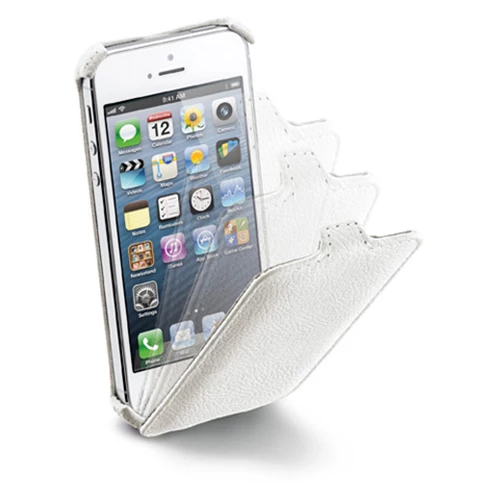 Cellular Line iPhone SE/5S/5 ile Uyumlu Flap Mıknatıssız Kılıf Beyaz FLAPIPHONE5W - 4