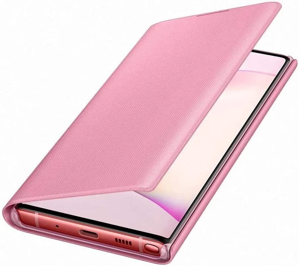 Galaxy Note 10 ile Uyumlu LED View Cover Kılıf (Pembe) EF-NN970PPEGTR - 3