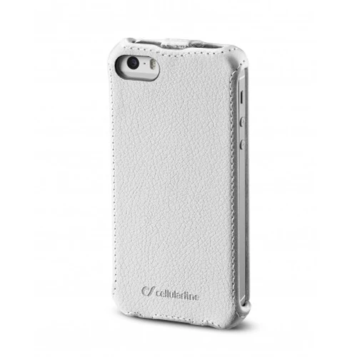 Cellular Line iPhone SE/5S/5 ile Uyumlu Flap Mıknatıssız Kılıf Beyaz FLAPIPHONE5W - 1