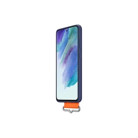 Galaxy S21 FE ile Uyumlu Kayışlı Silikon Kılıf Lacivert-EF-GG990TNEGWW - 6