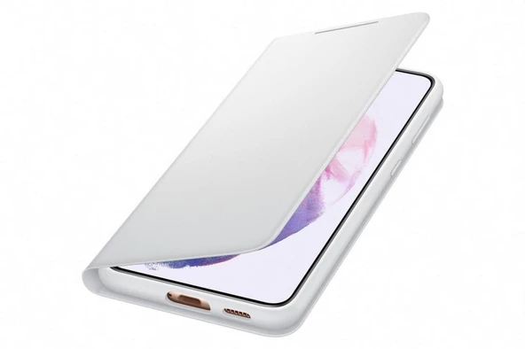 Galaxy S21 Plus / S21 Plus 5G ile Uyumlu LED View Kılıf Açık Gri EF-NG996PJEGTR - 1