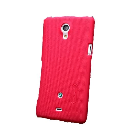 Nillkin Xperia T LT30p ile Uyumlu Sert Kauçuk Kılıf Kırmızı ürün görseli 1