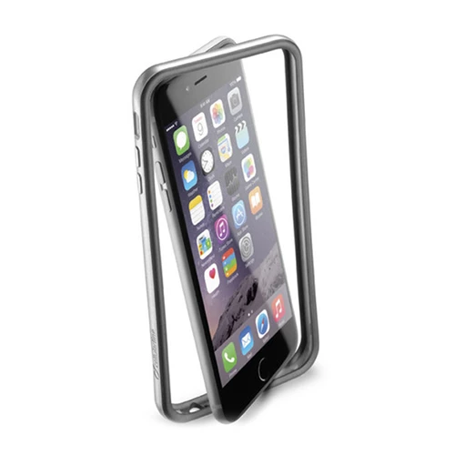 Cellular Line iPhone 6S Plus/6 Plus ile Uyumlu Bumper Satin Kılıf Gri BUMPSATINIPH655D - 2