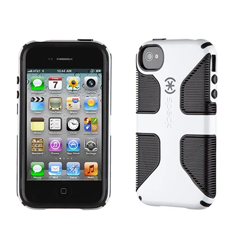 Speck CandyShell Grip iPhone 4S/4 ile Uyumlu Sert Kılıf Beyaz SPK-A1231