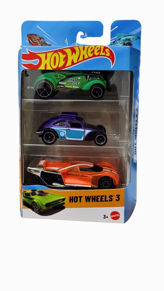 Hot Wheels 3'lü Araba Seti K5904-06