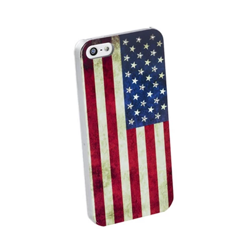 Cellular Line iPhone SE/5S/5 ile Uyumlu Swarovski USA Desenli Kılıf SWKUSAIPHONE5 - 1