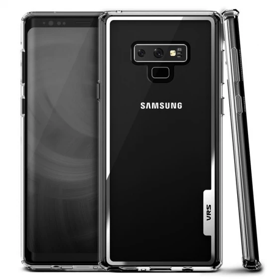 VRS Design Galaxy Note 9 ile Uyumlu Crystal Chrome Kılıf Clear - 2