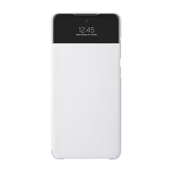 Galaxy A72 ile Uyumlu S View Cüzdan Kılıf Beyaz EF-EA725PWEGWW - 2