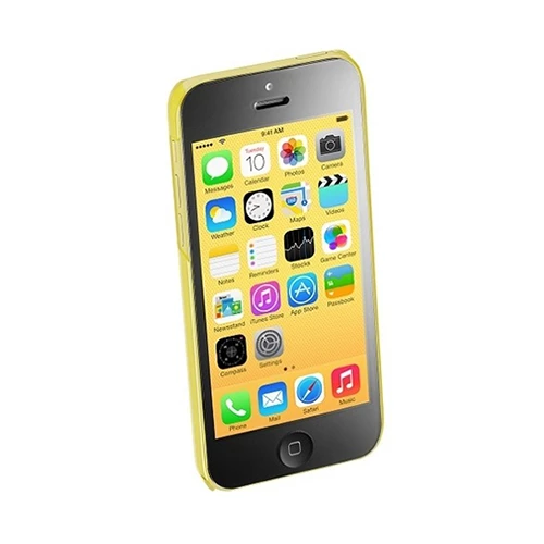 Cellular Line iPhone 5C ile Uyumlu Boost Şeffaf Sert Kılıf Sarı BOOSTIPH5CY (Out)