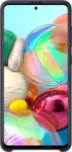 Galaxy A71 ile Uyumlu Silikon Kılıf Siyah EF-PA715TBEGWW - 2