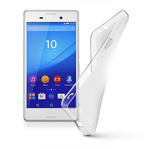Cellular Line Xperia M4 Aqua ile Uyumlu Shape Şeffaf Mat Silikon Kılıf