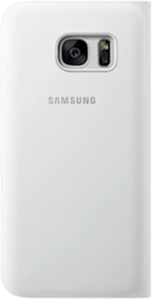 Galaxy S7 ile Uyumlu S View Cover Kılıf Beyaz EF-CG930PWEGWW - 3