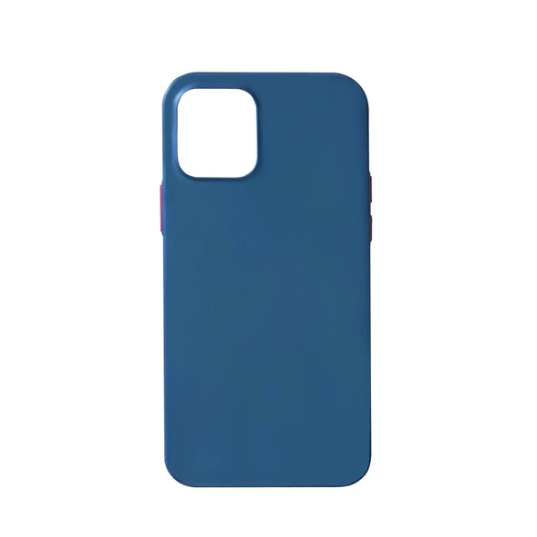 Keephone iPhone 12 (6.1'') ile Uyumlu Silikon Kılıf Mavi - 1