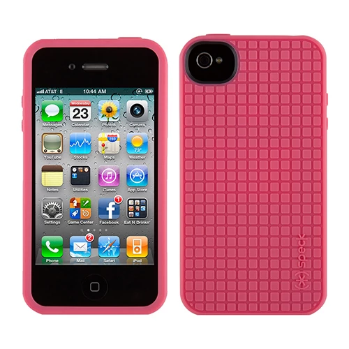 Speck iPhone 4S/4 ile Uyumlu PixelSkin HD Silikon Kılıf Pembe - 2