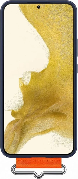 Galaxy S22 Plus ile Uyumlu Kayışlı Silikon Kılıf Lacivert-EF-GS906TNEGWW - 3