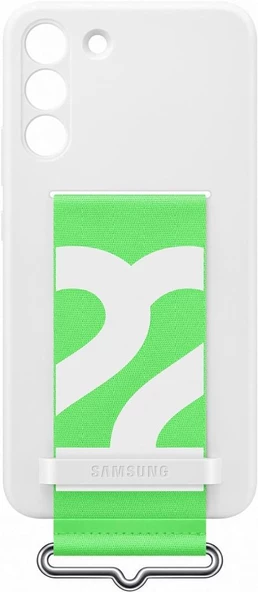 Galaxy S22 Plus ile Uyumlu Kayışlı Silikon Kılıf Beyaz-EF-GS906TWEGWW - 4