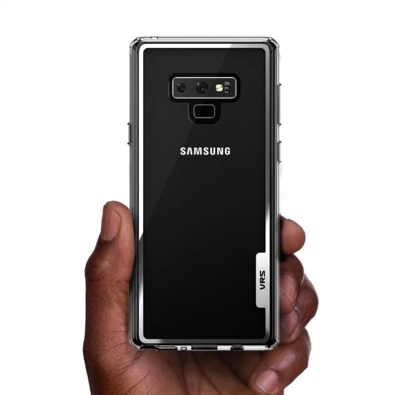 VRS Design Galaxy Note 9 ile Uyumlu Crystal Chrome Kılıf Clear - 3