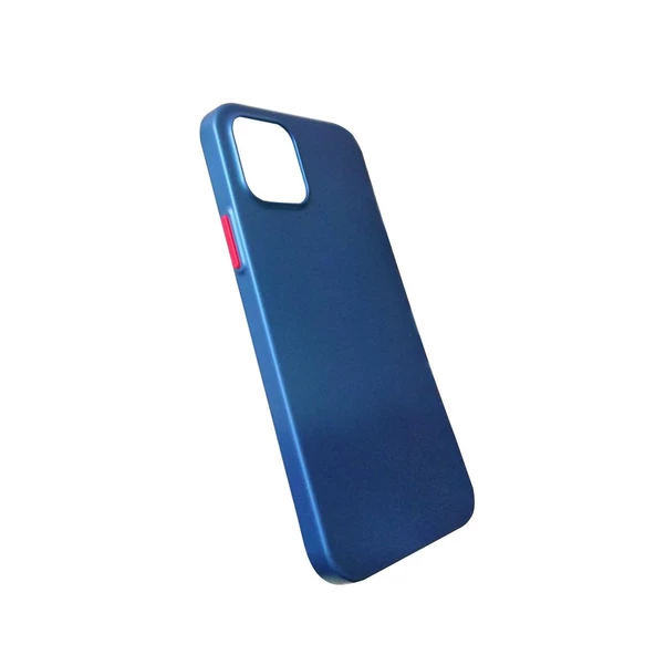 Keephone iPhone 12 (6.1'') ile Uyumlu Silikon Kılıf Mavi - 3