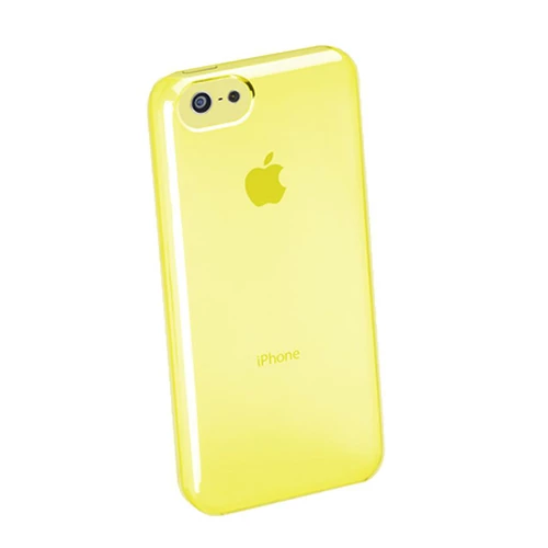 Cellular Line iPhone 5C ile Uyumlu Boost Şeffaf Sert Kılıf Sarı BOOSTIPH5CY (Out) - Resim 3
