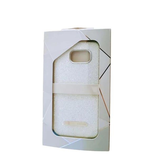 Galaxy S6 ile Uyumlu Zirkon Arka Kapak Aurora White - 1