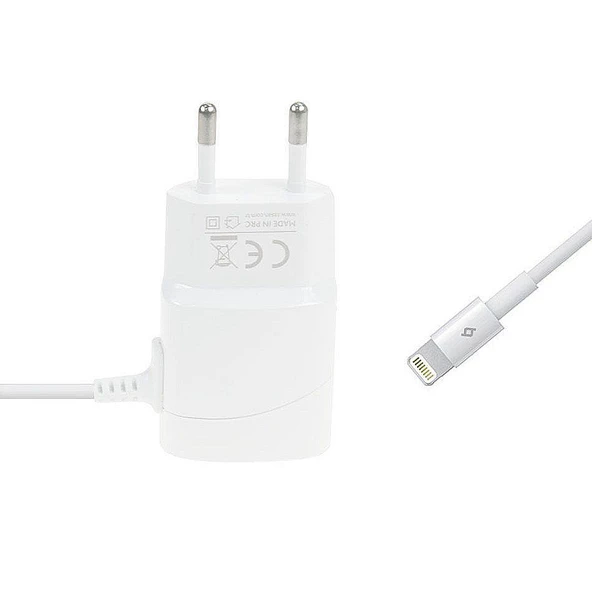 Taks Lightning Dahili Kablo Seyahat Şarj 1000mAh 2SCT2001B - 2