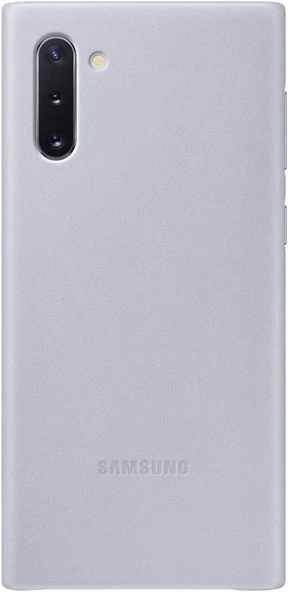 Galaxy Note 10 ile Uyumlu Deri Kılıf Gri EF-VN970LJEGWW - 1