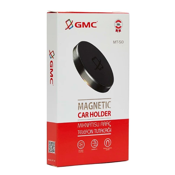 GMC Mıknatıslı Araç Telefon Tutucu MT-50 Siyah - 2