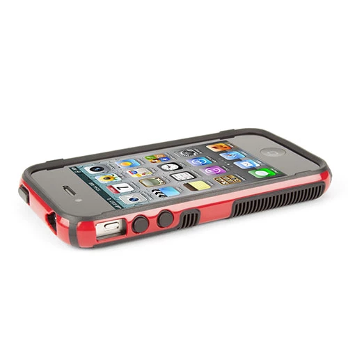Speck CandyShell Grip iPhone 4S/4 ile Uyumlu Sert Kılıf Kırmızı SPK-A1229 - 3