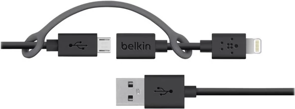 Belkin F8J080bt03-BLK Micro USB Kablo Lightning Dönüştürücülü