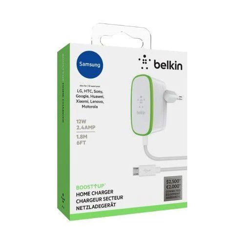 Belkin F7U009vf06-WHT Micro USB Sabit Kablolu Şarj Aleti 1.8m Beyaz - 2