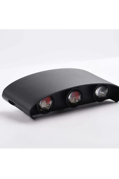 Modern Çift Yönlü Oval Aplik - Modern Dış Mekan Ve Bahçe Aydınlatması, IP54 Su Geçirmez,6W LED - 3