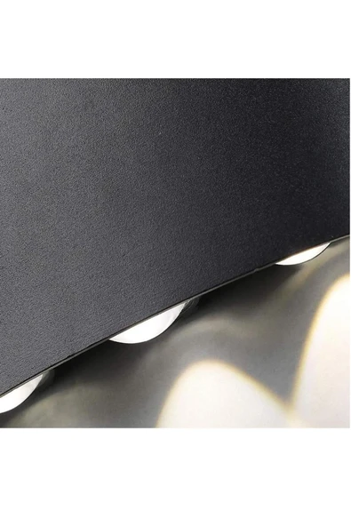 Modern Çift Yönlü Oval Aplik - Modern Dış Mekan Ve Bahçe Aydınlatması, IP54 Su Geçirmez,6W LED - 4