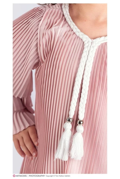 Jakarlı kumaş ve saç tokası - Resim 5