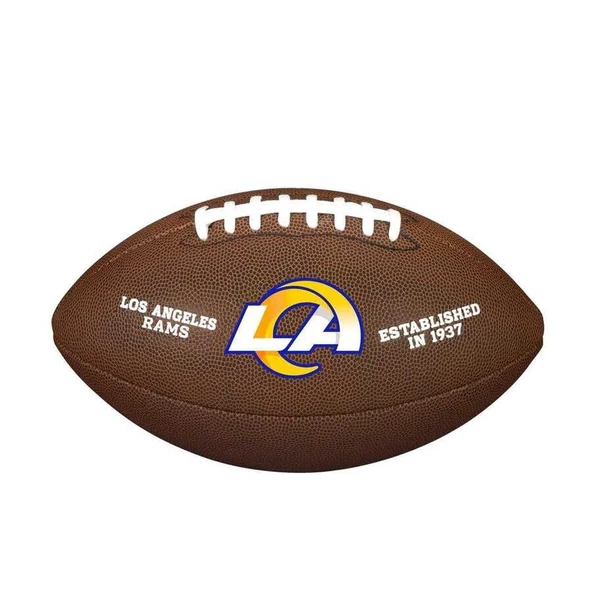 Wilson NFL Team Logo Composite LA Rams Amerikan Futbol Topu WTF1748XBLA - 2