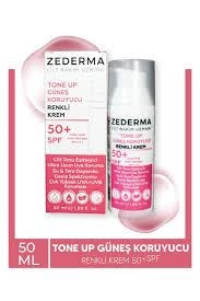 Zederma Tone Up SPF50+ Ton Eşitleyici Pembe Yüz Güneş Kremi Çok Yüksek Koruma 50 ml