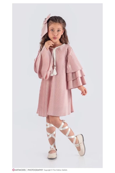 Jakarlı kumaş ve saç tokası - Resim 4