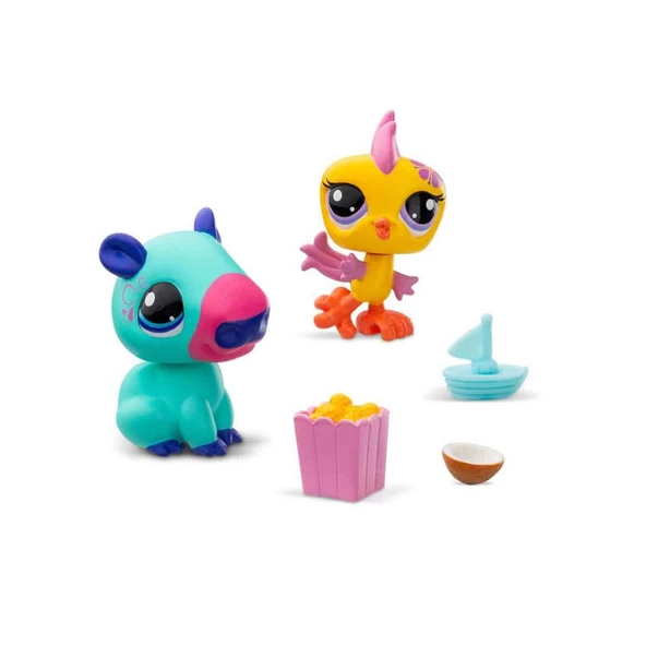 Littlest Pet Shop Minişler 2’li Figür Seti S2 - Kapibara Ve Kuş 00585 - 3
