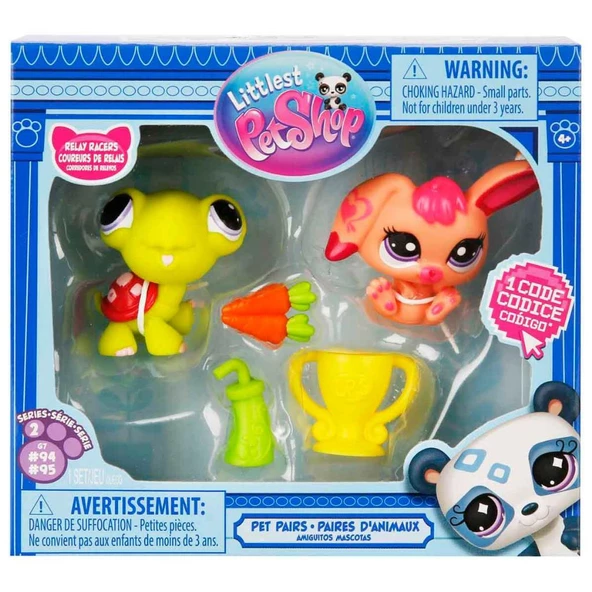 Littlest Pet Shop Minişler 2’li Figür Seti S2 - Kaplumbağa Ve Tavşan 00587