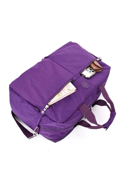 Seyehat Spor Çantası Kabin Boy Valiz 45*35 Cm Omuz ve Çapraz Askılı Hafif Klinkır Çanta Su İtici - 11