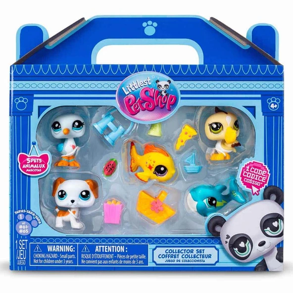 Littlest Pet Shop Minişler 5'li Figür Seti S1 - Minişler Tatilde 00517