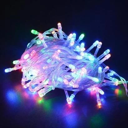 10 Metre 100 Ledli 8 Fonksiyonlu Karışık Renkli RGB Led Lamba - 4