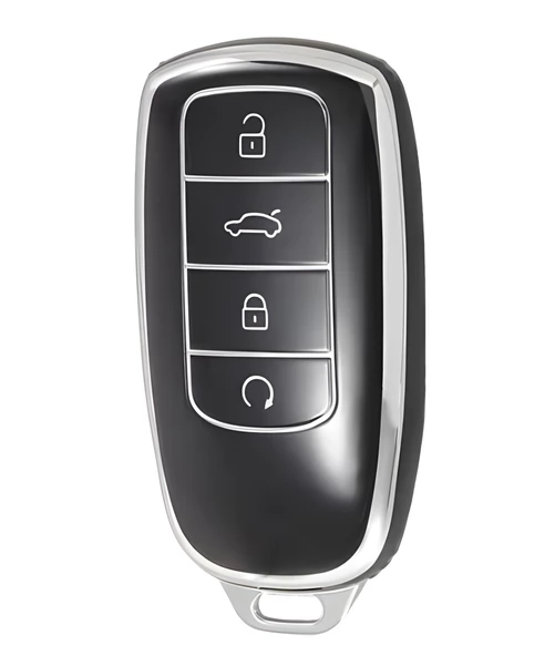 Chery Tiggo 8 Omoda 5 Tiggo 7 Uyumlu Anahtar Kumanda Kılıfı Oto Anahtarlık Siyah Silver ürün görseli 1
