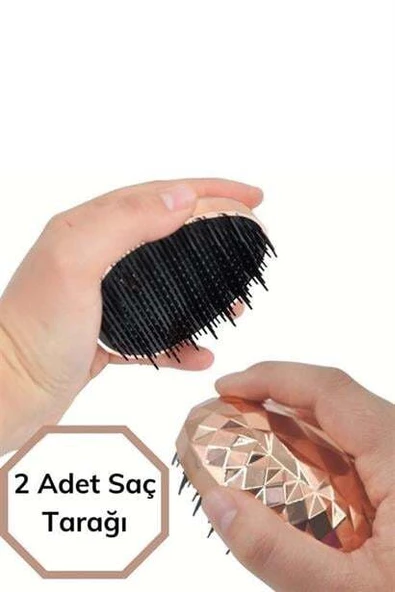 Rose Gold Saç Düzleştirici Tarak Geniş Aralıklı Her Saç Tipine Uygun Fırçalı Saç Düzleştiric - 12