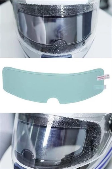 Buğu Önleyici Motosiklet Kaskı Vizörü Su Geçirmez Dayanıklı Çizik Koruma Lens Filmi - Resim 8