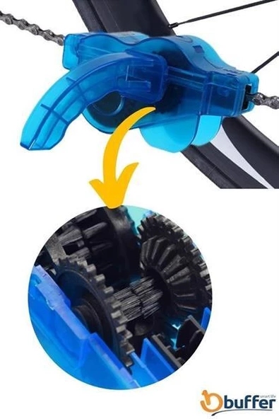 Bisiklet Zincir Dişlisi Koruyucu Pas Sökücü Temizleme Fırçası Aparatı Bakım Seti 4 Parça - Resim 10