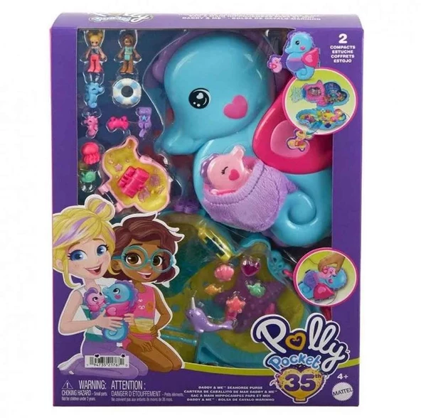 Polly Pocket Çanta Olabilen Micro Oyun Setleri - Daddy And Me GKJ63-HWP03